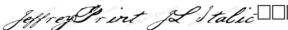 JeffreyPrint JL Italic字体转换